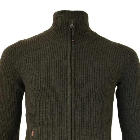 Gilet femme Shirley en laine vert loden - XS à 3XL