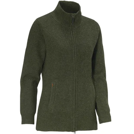 Gilet femme Shirley en laine vert loden - XS à 3XL