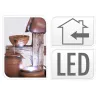 Fontaine LED décorative amphores - 22x19x29 cm extérieur