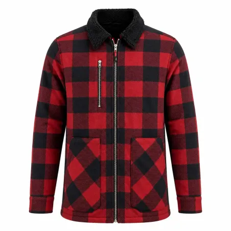 Chemise polaire homme rouge LMA® - Chaleur 390g/m²