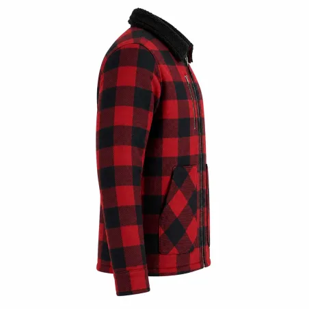 Chemise polaire homme rouge LMA® - Chaleur 390g/m²