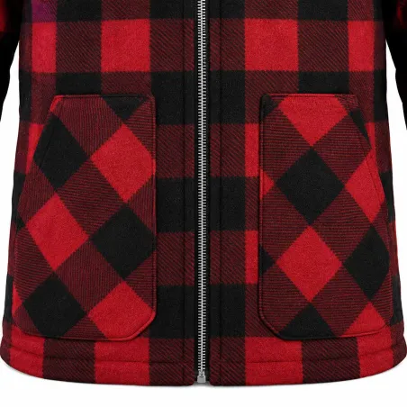 Chemise polaire homme rouge LMA® - Chaleur 390g/m²