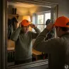 Casquette respirante brodé sanglier orange Treeland