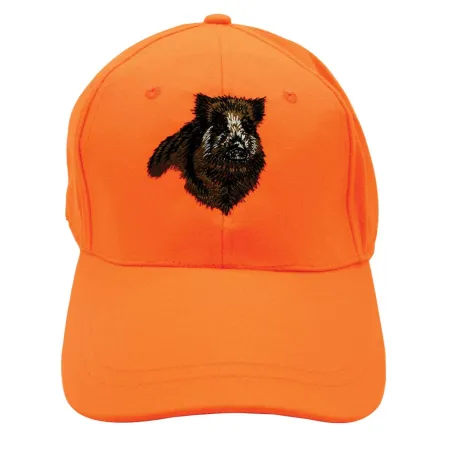 Casquette respirante brodé sanglier orange Treeland