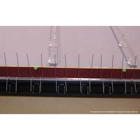 Lot de 12 pics anti-pigeons pour gouttières galvanisées