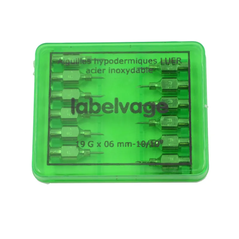 Lot de 12 aiguilles inox triple biseau pour volailles, ovins, bovins