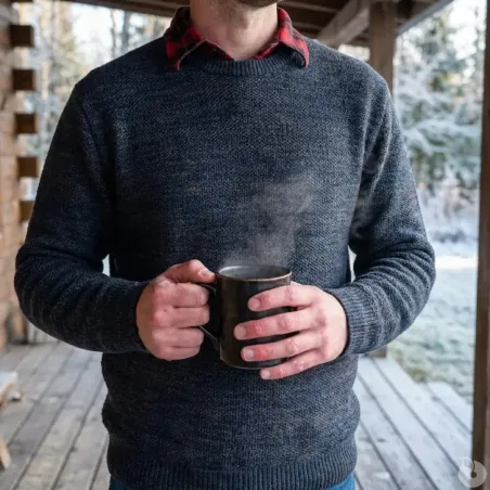Pull col rond Havane : chaud et résistant pour extérieur