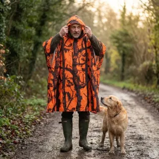Poncho imperméable orange taille unique - Percussion®