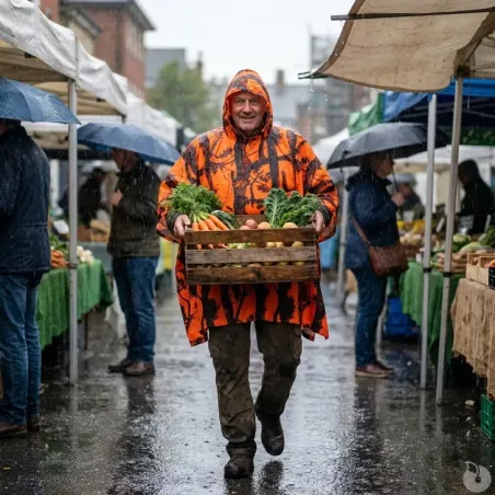 Poncho imperméable orange taille unique - Percussion®