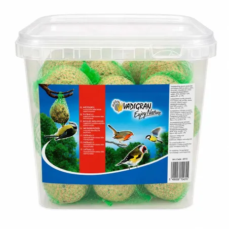Seau de 35 boules de graisse pour mésanges