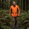 Veste imperméable orange polyester pour éleveurs S à 4XL