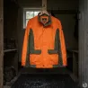 Veste imperméable orange polyester pour éleveurs S à 4XL