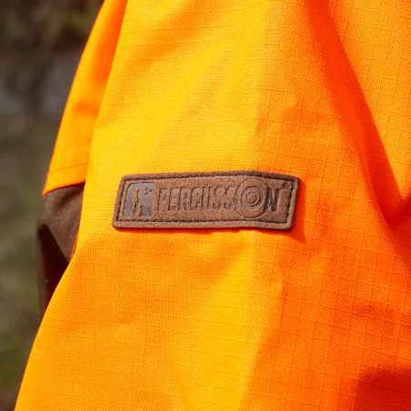 Veste imperméable orange polyester pour éleveurs S à 4XL