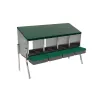 Pondoir poule 4 nids sur pieds avec collecteur | Ducatillon