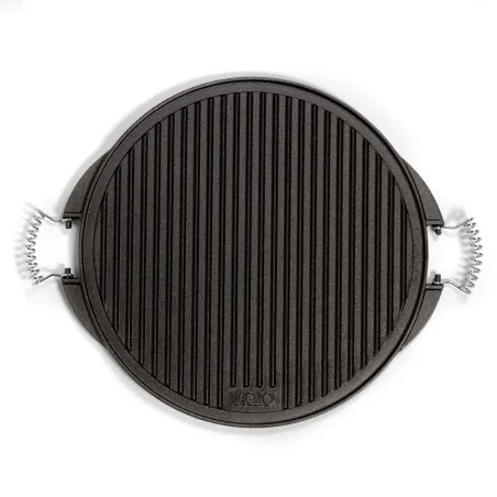 Plancha ronde réversible fonte émaillée Ø43cm - 6/8 pers
