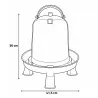 Abreuvoir 10L recyclé sur pieds pour volailles