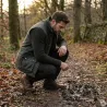 Gilet chasse Walker and Hawkes vert coton ciré 4 poches