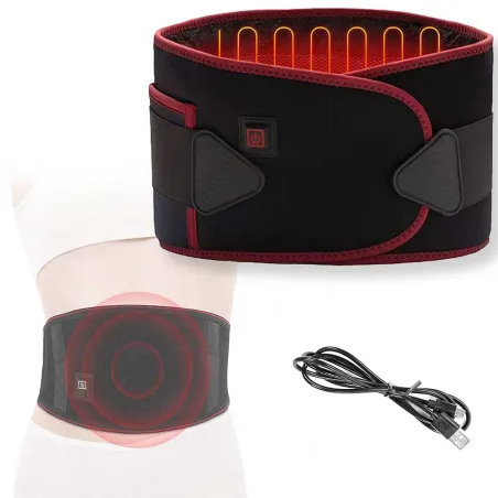 Ceinture chauffante lombaire 140cm - 60°C - 5000mAh