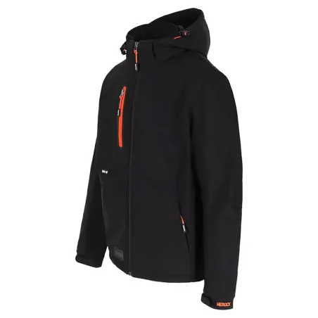 Veste Softshell Trystan Noire Homme - Herock® - Confort