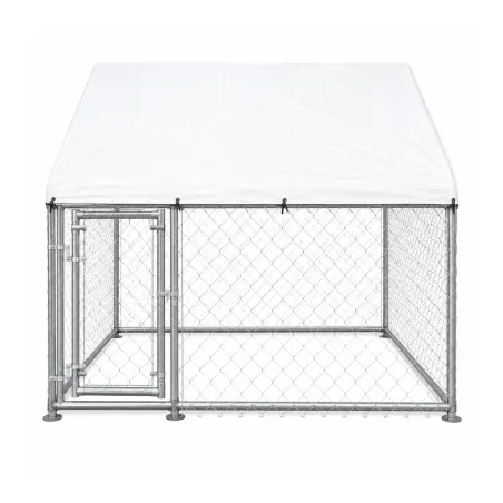 Enclos extérieur galvanisé avec toile imperméable 2x2x1,6 m