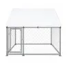 Enclos extérieur galvanisé avec toile imperméable 2x2x1,6 m