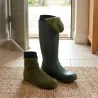 Chaussons de Bottes Polaires polyester kaki et noir 39/40 à 43/45