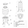 Kit abreuvoir 40L + mangeoire 30kg sur pieds volailles