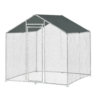 Enclos volailles 4m² - Tube galvanisé et toile PE étanche