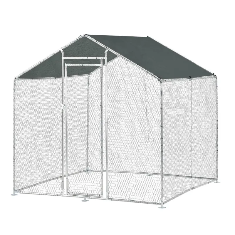 Enclos volailles 4m² - Tube galvanisé et toile PE étanche