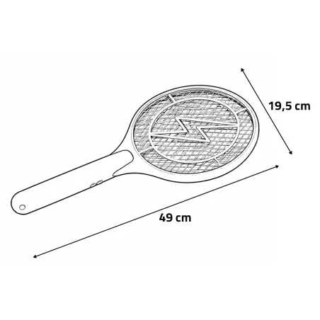 Piège à mouches UV rechargeable 19,5x49 cm - Silencieux