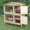 Appartement 2 zones pour rongeurs 118x61x130 cm
