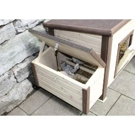 Poulailler isolé chauffant 3-4 poules avec thermostat