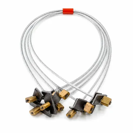 Lot de 5 lacets acier pour piège billard - anti-nuisibles