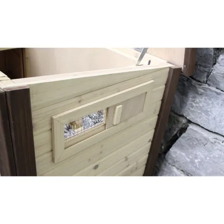 Poulailler isolé chauffant 3-4 poules avec thermostat