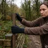 Gants chasse élastiques coton-lycra noir taille unique