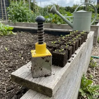 Presse-mottes mini 4x4x5 cm pour semis écologiques
