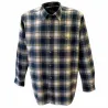 Chemise homme Dolty flanelle carreaux bleu/beige S-4XL