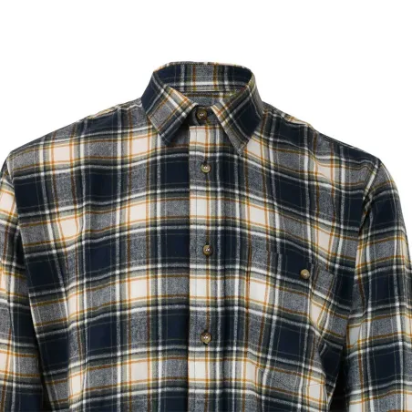Chemise homme Dolty flanelle carreaux bleu/beige S-4XL