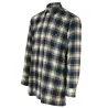 Chemise homme Dolty flanelle carreaux bleu/beige S-4XL