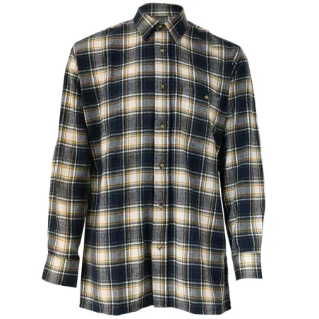 Chemise homme Dolty flanelle carreaux bleu/beige S-4XL