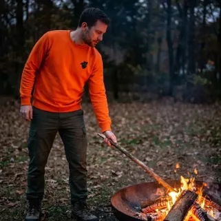 Sweat chasse orange sanglier Treeland - S à 3XL polyester