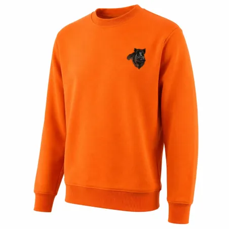 Sweat chasse orange sanglier Treeland - S à 3XL polyester
