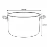 Braisière inox Ø40cm pour barbecue et extérieur