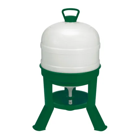 Kit abreuvoir 30L + mangeoire 23kg sur pieds volailles