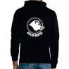Sweat Hunter noir capuche coton - Logo Keiler
