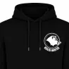 Sweat Hunter noir capuche coton - Logo Keiler