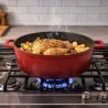 Cocotte ovale fonte alu 32x25cm 6,6L tous feux - Nuage