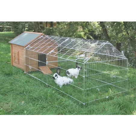 Enclos zingué avec bâche pour petits animaux 220x103cm