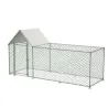 Enclos volailles 3x1x1,5m - Robuste avec toit bâché