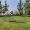 Enclos volailles 3x1x1,5m - Robuste avec toit bâché